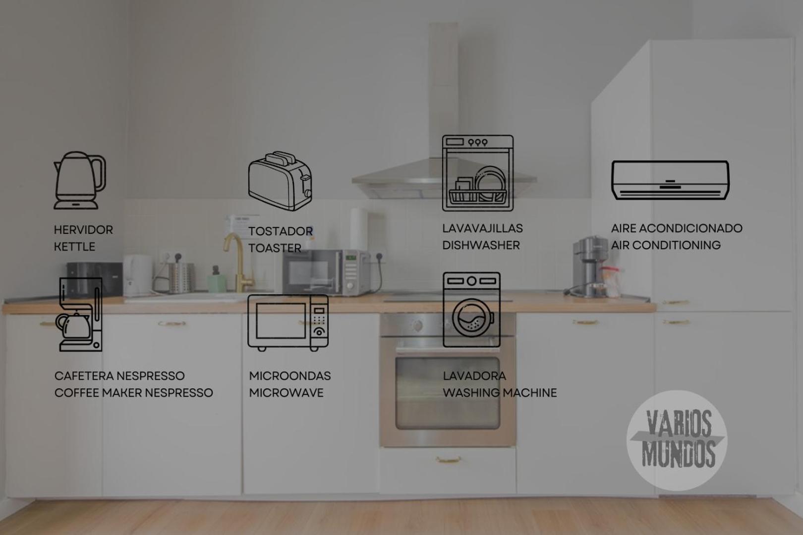 Modern Apt & Cool Interior Design A 20 Metros Del Retiro E1 Madrid Kültér fotó